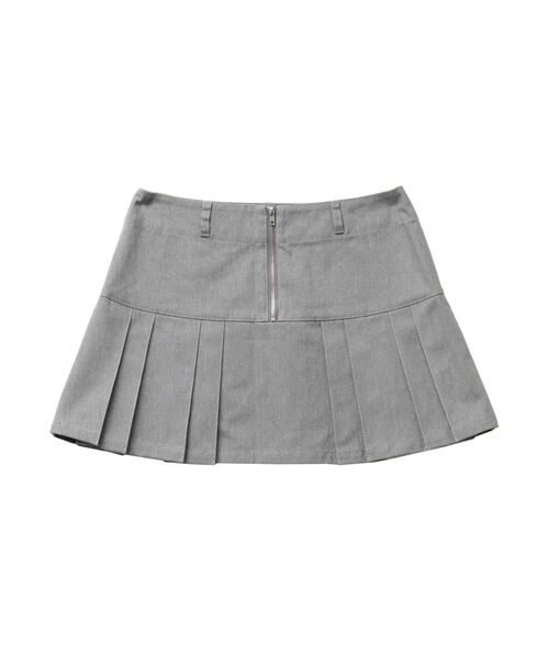 CALNAMUR（カルナムール）の「TUCK SWITCHING MINI SK／タックスウィッチングミニスカート（スカート・レディース・キャメル/グレー・SMALL/MEDIUM）」の17枚目の写真