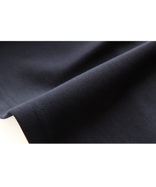 RUIRUE BOUTIQUE(ルイルエブティック)の「洗える ストレッチ | 前後2way コンビネーション ウエストタック Tシャツ | レディース フレンチスリーブ 半袖 フリル 体型カバー 無地 カットソー トップス(シャツ/ブラウス・レディース・ネイビー/ホワイト/ブラック・S/M/L/LL)」の22枚目の写真