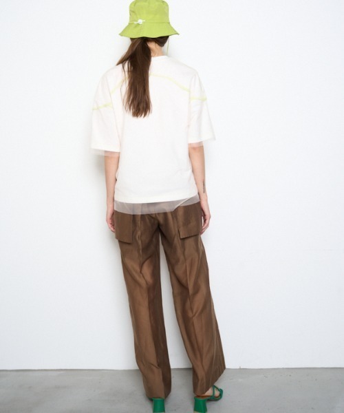 Muel Chic(ミュエルシック)の「Pal tulle CS パルチュールカットソー(Tシャツ/カットソー・レディース・ブラック/ホワイト/スカイブルー系・FREE)」の9枚目の写真