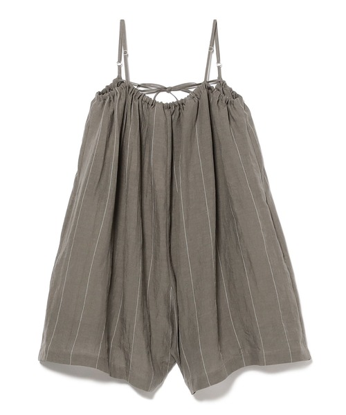 HAVERSACK（ハバーザック）の「HAVERSACK / リネンサロペット（サロペット/オーバーオール・レディース・グレー・1）」の2枚目の写真