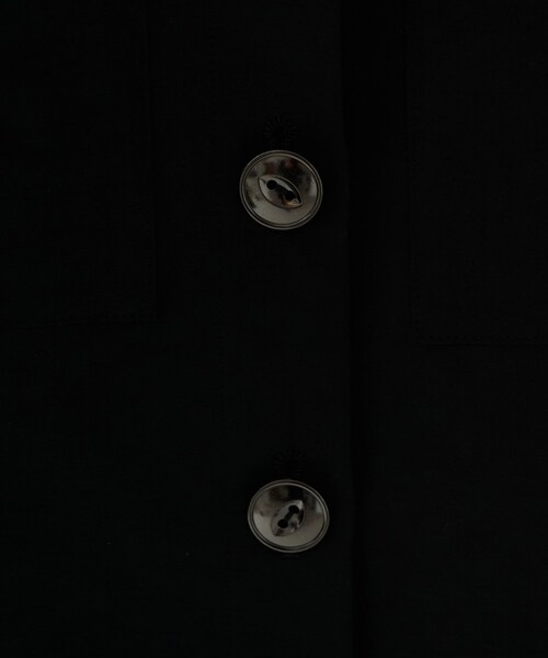 UNTITLED（アンタイトル）の「【トレンド/七分袖】タイプライター ノーカラージャケット（ノーカラージャケット・レディース・ブラック/カーキ・00/01/02/03/04/42/44/46/48/50）」の6枚目の写真