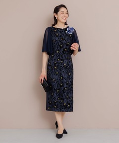 【chaco】フロッキーオーガンジードレス/結婚式/パーティー/クルージング