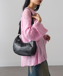 【MAGASIN DE MODE Onjna】ソフト合皮ハーフムーンショルダー SNBD