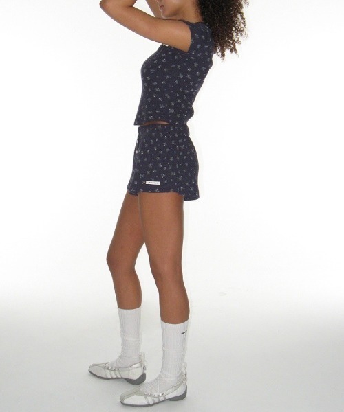 CRANK（クランク）の「【CRANK】BUTTON FLOWER SHORTS / 【クランク