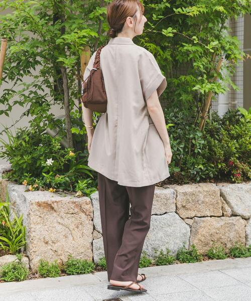 ITEMS URBANRESEARCH（アイテムズ アーバンリサーチ）の「リネンライクジレ（ベスト・レディース・ブラック/ベージュ・FREE）」の16枚目の写真