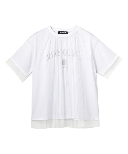セール】チュールドッキング Tシャツ（Tシャツ/カットソー