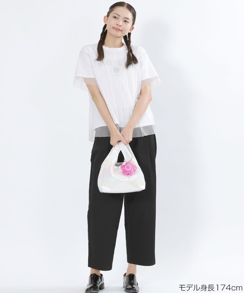 セール】チュールドッキング Tシャツ（Tシャツ/カットソー