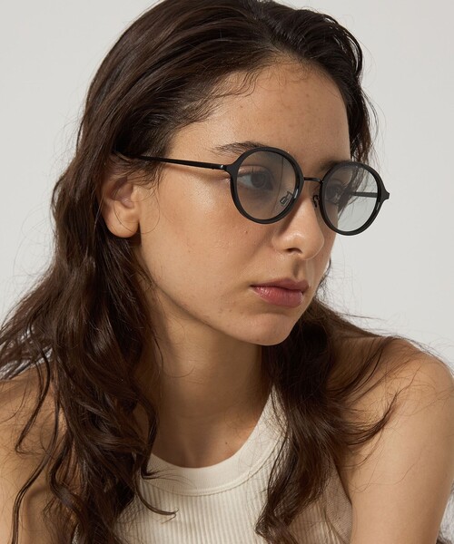 green label relaxing（グリーンレーベルリラクシング）の「マットブリッジ カラーレンズ / メガネ（メガネ・レディース・ブラウン/ブラック・FREE）」の4枚目の写真