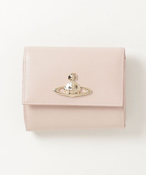 Vivienne Westwood（ヴィヴィアンウエストウッド）の「EXECUTIVE LEATHER ZIP TRIFOLD WALLET（財布・メンズ・ブラック/ライトピンク/ピンク・FREE）」の2枚目の写真
