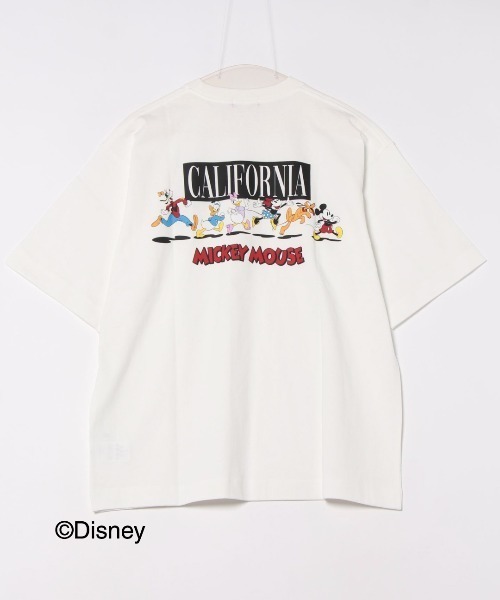 ANTIBAL(アンティバル)の「【ANTIBAL】ミッキーマウス”CALIFORNIA”プリント ショートスリーブTシャツ(Tシャツ/カットソー・メンズ・ホワイト/ホワイト系1/ブラック・2/3)」の2枚目の写真
