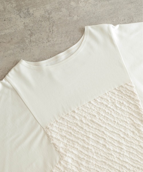 NOMBRE IMPAIR(ノンブルアンペール)の「カットJQコンビ 切替ドルマンP/O(Tシャツ/カットソー・レディース・ホワイト/ブラック・FREE)」の12枚目の写真