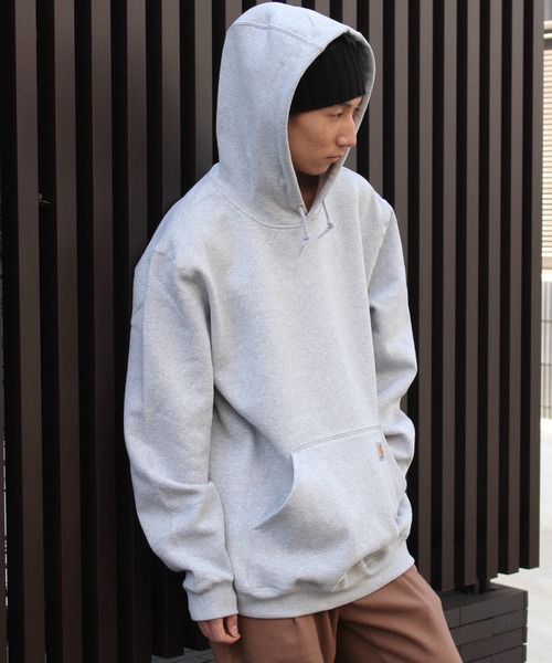 Carhartt(カーハート)の「●carhartt●カーハート プルオーバーパーカー ブランドロゴ ビッグシルエットパーカー K121(パーカー・メンズ・グレー/ブラック・L/M/XL/S/XXL)」の15枚目の写真