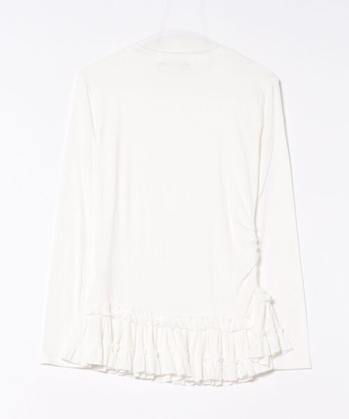 Ritzy(リッツィー)の「シースルー 裾フリルレイヤード カットソー(Tシャツ/カットソー・レディース・ホワイト/ブラック・S/M/L/XL)」の19枚目の写真
