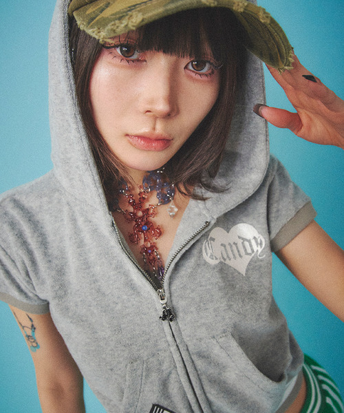 GALFY ダンボ プリント パーカー グレー GALFY ダンボ プリント パーカー グレー