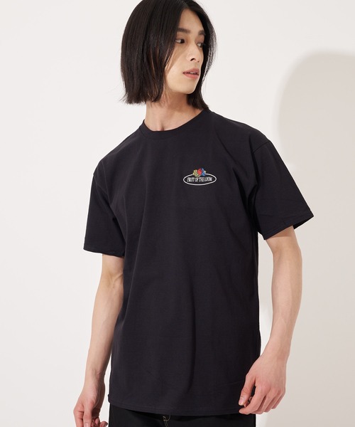 FRUIT OF THE LOOM(フルーツオブザルーム)の「FTL Embroidery Tshirt 1 / ユニセックス / ジェンダーレス / 半袖Tシャツ / ワンポイント(Tシャツ/カットソー・メンズ・ホワイト/ブラック/グレー・S/M/L/XL)」の2枚目の写真