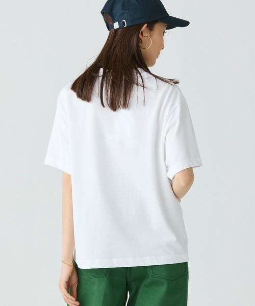 セール】ワニロゴプリーツオーバーサイズフィットTシャツ（T