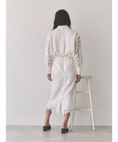 TONAL(トーナル)の「ケミカルレースタイトスカート(スカート・レディース・ブラック/ライトブルー/オフホワイト・SMALL/MEDIUM)」の14枚目の写真