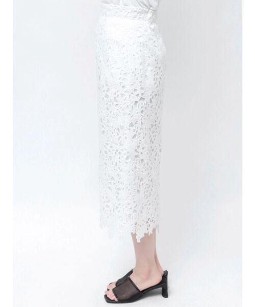 TONAL(トーナル)の「ケミカルレースタイトスカート(スカート・レディース・ブラック/ライトブルー/オフホワイト・SMALL/MEDIUM)」の5枚目の写真