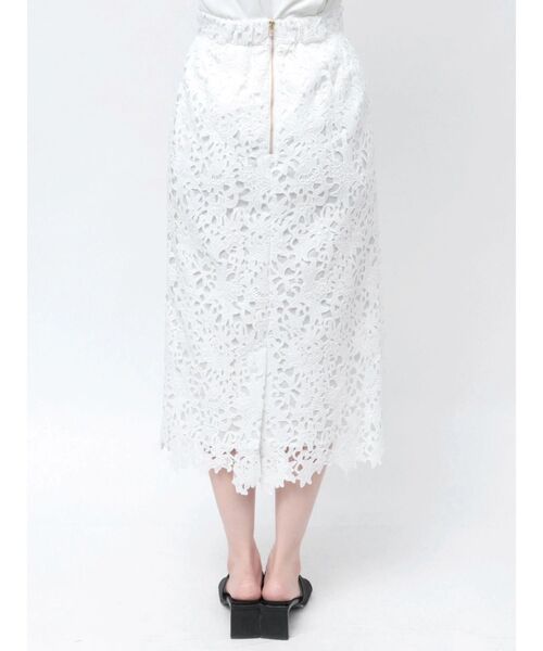 TONAL(トーナル)の「ケミカルレースタイトスカート(スカート・レディース・ブラック/ライトブルー/オフホワイト・SMALL/MEDIUM)」の6枚目の写真