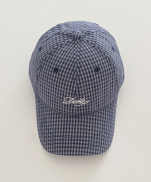 SHEPP（シープ）の「ワンポイント刺繍 チェック ベースボールキャップ（キャップ・レディース・ホワイト/ブルー/アイボリー・F）」の7枚目の写真