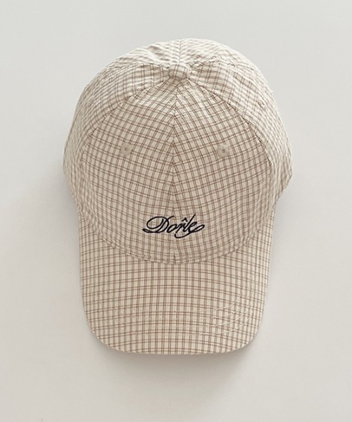 SHEPP（シープ）の「ワンポイント刺繍 チェック ベースボールキャップ（キャップ・レディース・ホワイト/ブルー/アイボリー・F）」の15枚目の写真