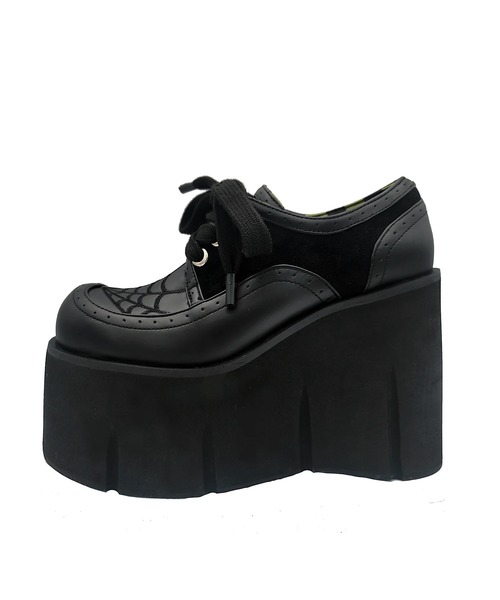 蜘蛛の巣モチーフ 厚底レースアップシューズ Charla Tedrick│Jeffrey