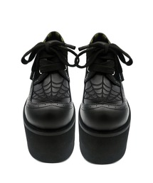 蜘蛛の巣モチーフ 厚底レースアップシューズ Charla Tedrick│Jeffrey