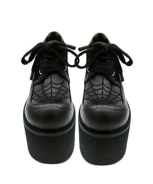 蜘蛛の巣モチーフ 厚底レースアップシューズ Charla Tedrick│Jeffrey