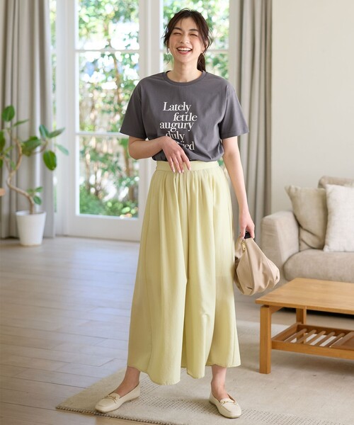 ANY(エニィ)の「【ウエストゴム】スパンボイル撥水スカートパンツ(その他パンツ・レディース・ブラック系/イエロー系/ブルー系/グレー系・1/2/3)」の20枚目の写真