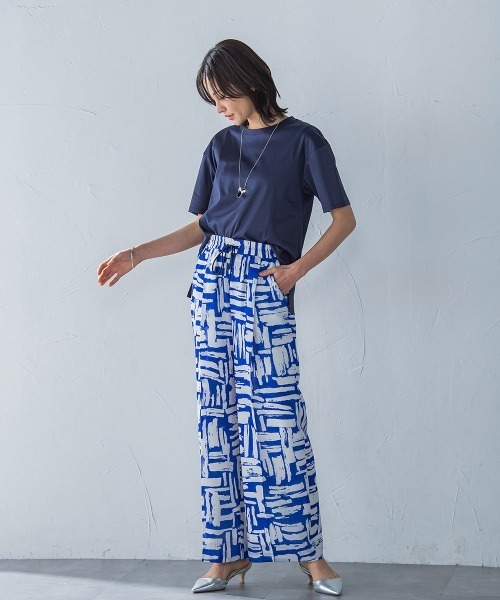 LAUTREAMONT(ロートレアモン)の「【WEB限定】【3サイズ】コットン汗じみ防止カットソー≪洗える/接触冷感≫(Tシャツ/カットソー・レディース・チャコールグレー/ホワイト/イエロー/ピンク/ベージュ/ブラック/キャメル/グリーン/ブルー/オレンジ・11号/7号/9号)」の13枚目の写真