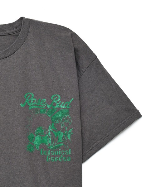 ROSE BUD(ローズバッド)の「Botanical garden T-shirts(Tシャツ/カットソー・レディース・ホワイト/ブラック・ONE SIZE)」の5枚目の写真