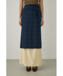 M_ | 【M_】シアーチェックエプロンスカート オーガニックコットン使用(スカート)