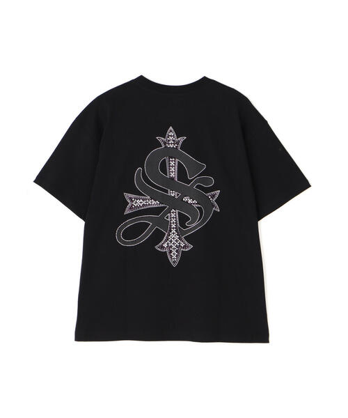 【Supplier】サプライヤー/VINTAGE WASH VARIOUS CROSS TEE SUPPLIER/サプライヤー 2-Tone Rhinestone Cross Tee Tシャツ