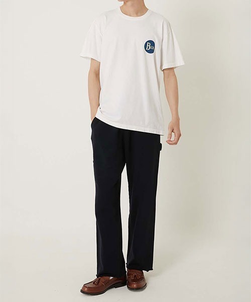 BLUE BLUE(ブルーブルー)の「CIRCLE BLUE ショートスリーブ Tシャツ(Tシャツ/カットソー・メンズ・ネイビー/ホワイト・LARGE/MEDIUM/SMALL/X-LARGE)」の5枚目の写真