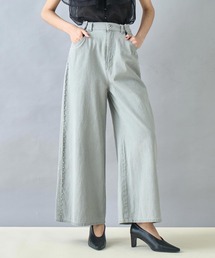 Settimissimo（セッティミッシモ）の「ウエストタック サイドスタッズ ワイドデニム（デニムパンツ）」