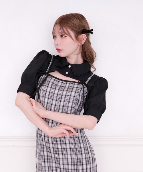 apres jour(アプレジュール)の「【SET着用可能】ダブルリボンキャミワンピース(ワンピース・レディース・ピンク/ブラック系その他/ブラック/グレー系その他/ボルドー/その他/ブラック系その他2・X-LARGE/フリー)」の14枚目の写真