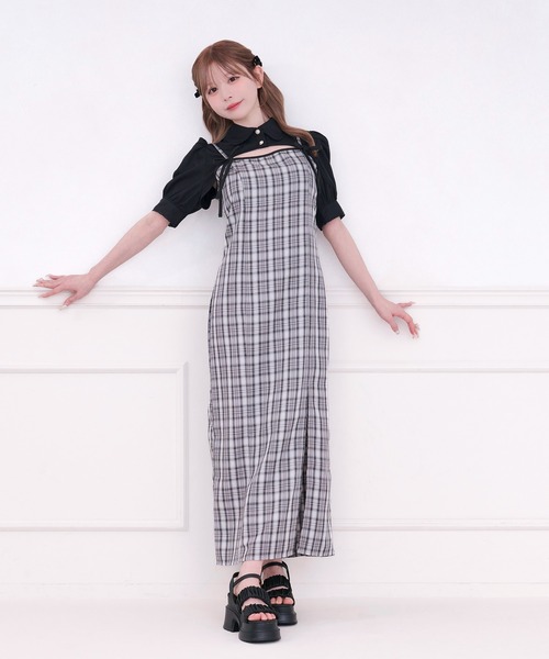 apres jour(アプレジュール)の「【SET着用可能】ダブルリボンキャミワンピース(ワンピース・レディース・ピンク/ブラック系その他/ブラック/グレー系その他/ボルドー/その他/ブラック系その他2・X-LARGE/フリー)」の16枚目の写真