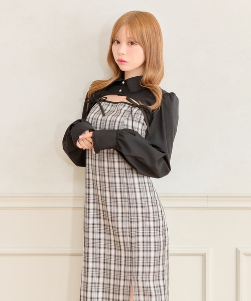 SET着用可能】ダブルリボンキャミワンピース（ワンピース）｜apres