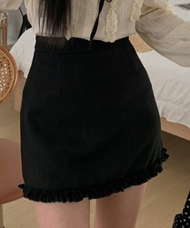 DAY CLOSET（デイ クローゼット）の「レディース 韓国っぽ台形シルエットタイトフリルミニスカート（スカート）」