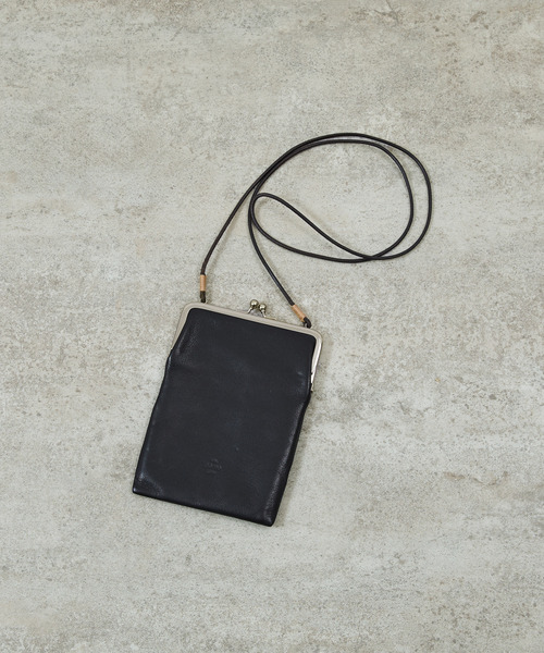 20/80(テゥエンティーエイティー)の「20/80 トゥエンティーエイティー / SHRINK LEATHER GAMAGUCHI SQUARE SHOULDER BAG シュリンクレザーがま口ショルダーバッグ / S079(ショルダーバッグ・メンズ・ブラック・FREE)」の20枚目の写真
