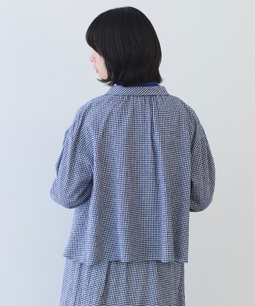bulle de savon（ビュルデサボン）の「fuwa fuwa gingham ブラウス（シャツ/ブラウス・レディース・レッド/ブルー・FREE）」の10枚目の写真