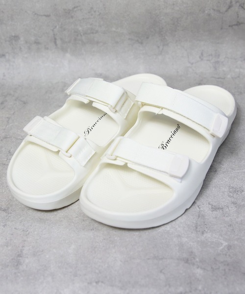 ８(eight)（エイト）の「超軽量ベルクロサンダル（サンダル・メンズ・ブラック/ホワイト/カーキ・X-LARGE/LARGE/MEDIUM）」の2枚目の写真