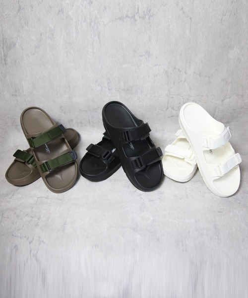 ８(eight)（エイト）の「超軽量ベルクロサンダル（サンダル・メンズ・ブラック/ホワイト/カーキ・X-LARGE/LARGE/MEDIUM）」の10枚目の写真