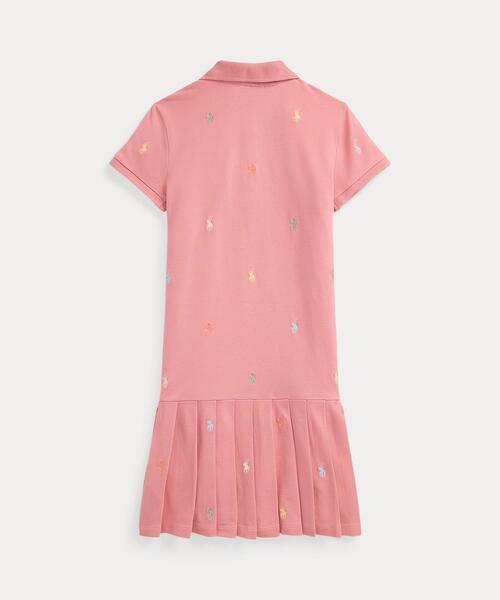 POLO RALPH LAUREN CHILDRENSWEAR(ポロ ラルフ ローレン チルドレンズウェア)の「Polo ポニー ストレッチ メッシュ ポロ ドレス(ワンピース・キッズ・ピンク系1・S/L/M/XL)」の2枚目の写真