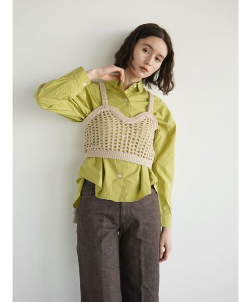 FIKA.（フィーカ）の「Crochet knit bustier（その他トップス・レディース・ホワイト/ベージュ・MEDIUM）」の2枚目の写真