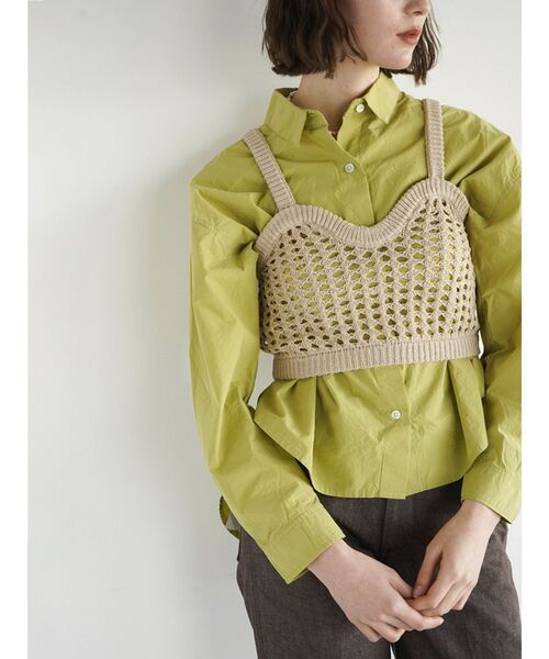 FIKA.（フィーカ）の「Crochet knit bustier（その他トップス・レディース・ホワイト/ベージュ・MEDIUM）」の7枚目の写真