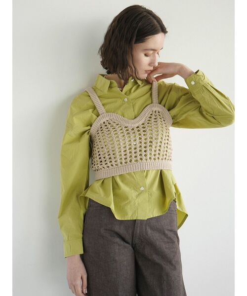 FIKA.（フィーカ）の「Crochet knit bustier（その他トップス・レディース・ホワイト/ベージュ・MEDIUM）」の8枚目の写真