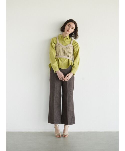 FIKA.（フィーカ）の「Crochet knit bustier（その他トップス・レディース・ホワイト/ベージュ・MEDIUM）」の10枚目の写真