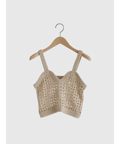 FIKA.（フィーカ）の「Crochet knit bustier（その他トップス・レディース・ホワイト/ベージュ・MEDIUM）」の4枚目の写真