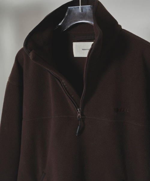 TODAYFUL（トゥデイフル）の「【TODAYFUL/トゥデイフル】Halfzip Fleece Pullover/ハーフジップフリースプルオーバー（その他トップス・レディース・ダークブラウン/ネイビー・FREE）」の13枚目の写真